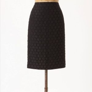 Anthropologie Maeve Dot Skirt Black 2